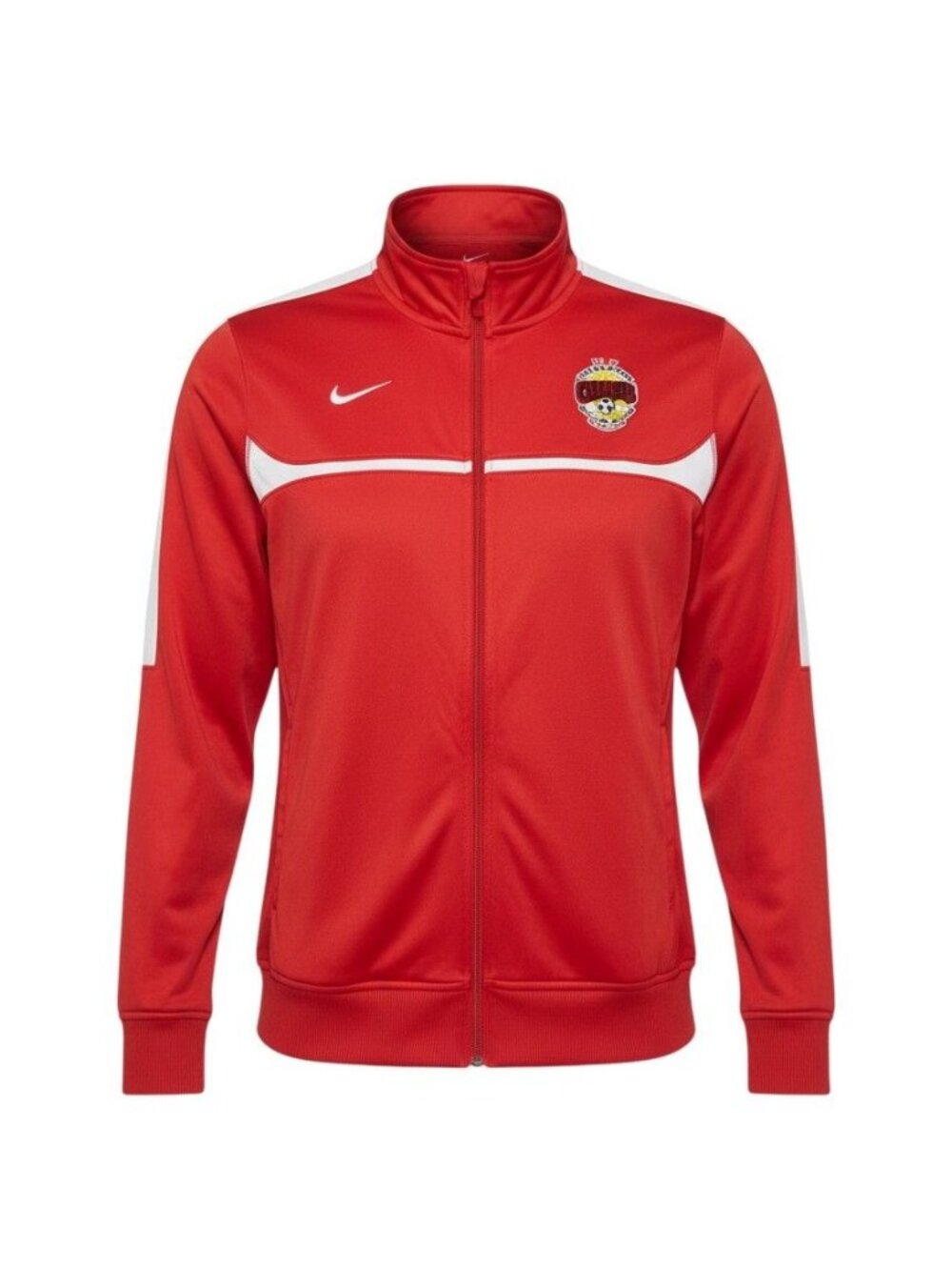 Nike Mens Clearwater Chargers Soccer Club Red Full-Zip Track Jacket L